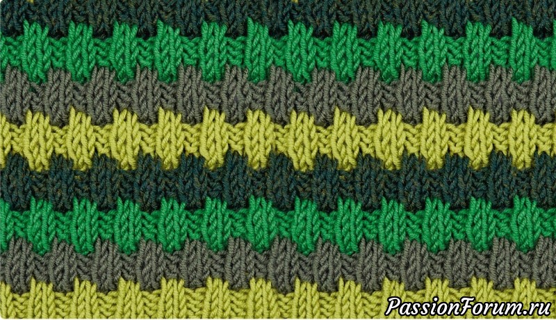 Узор спицами со снятыми петлями, видео | «Rank and File» knitting patterns