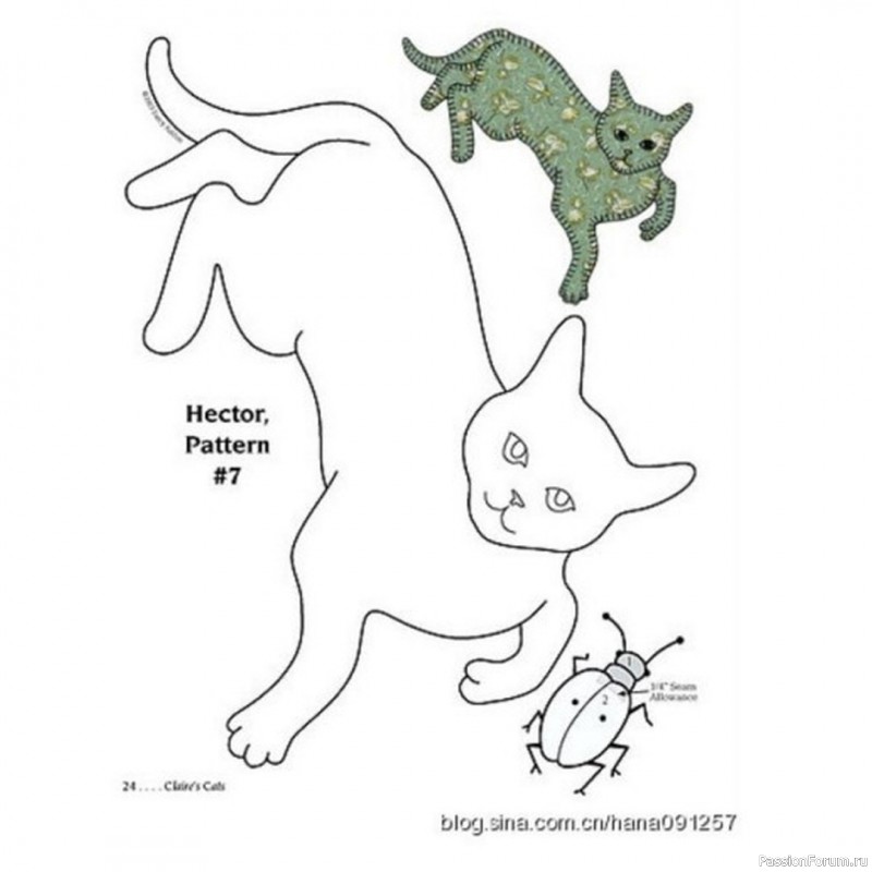 Идеи аппликаций с котиками