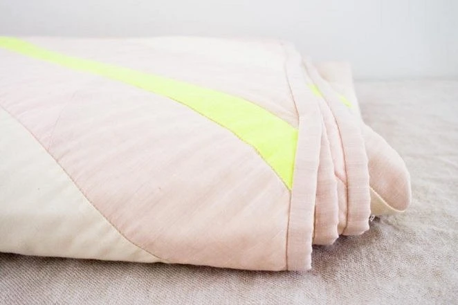 Лоскутное одеяло с диагональным узором: мастер-класс