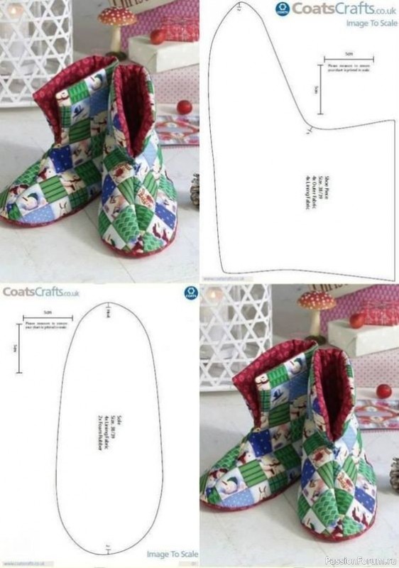 Шьем теплые и удобные тапочки для дома