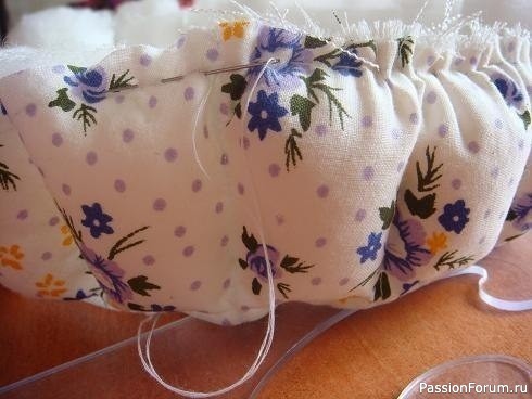 Текстильная шкатулка для рукоделия. МК
