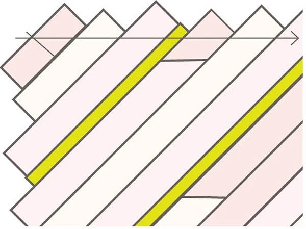 Лоскутное одеяло с диагональным узором: мастер-класс