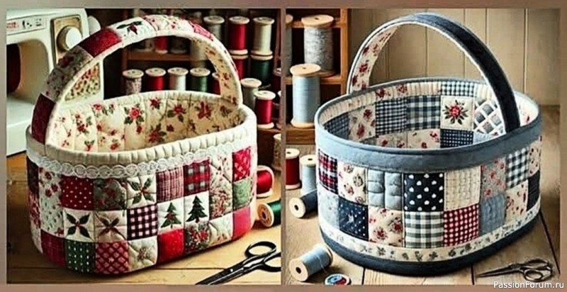 Корзинка для мелочей. Выкройки