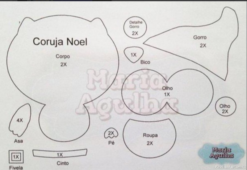 Милые совушки из фетра + выкройки