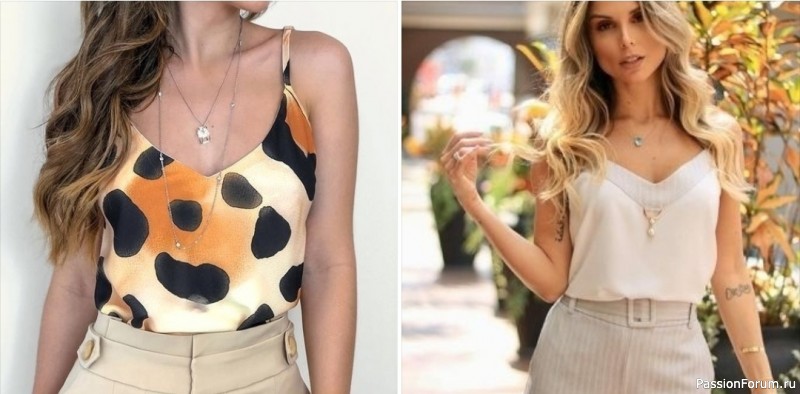 Шьем на лето маечки на бретельках