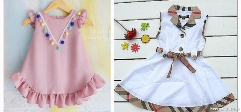 Идеи летних платьев для девочки + схемы