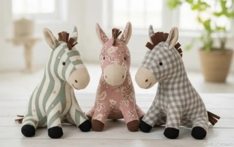 Шьем лошадку - елочную игрушку. Выкройки