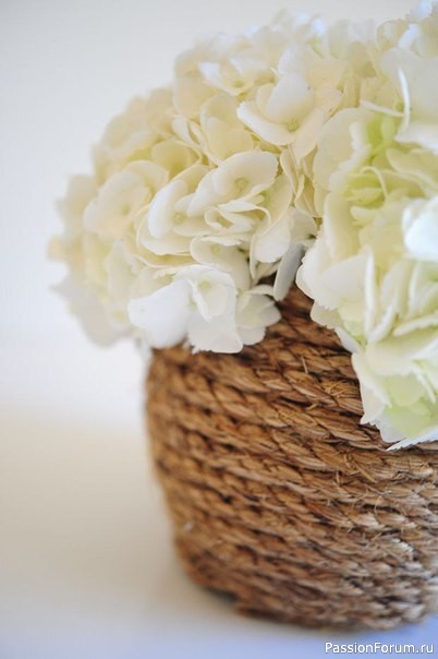 Ваза в стиле рустик: мастер-класс