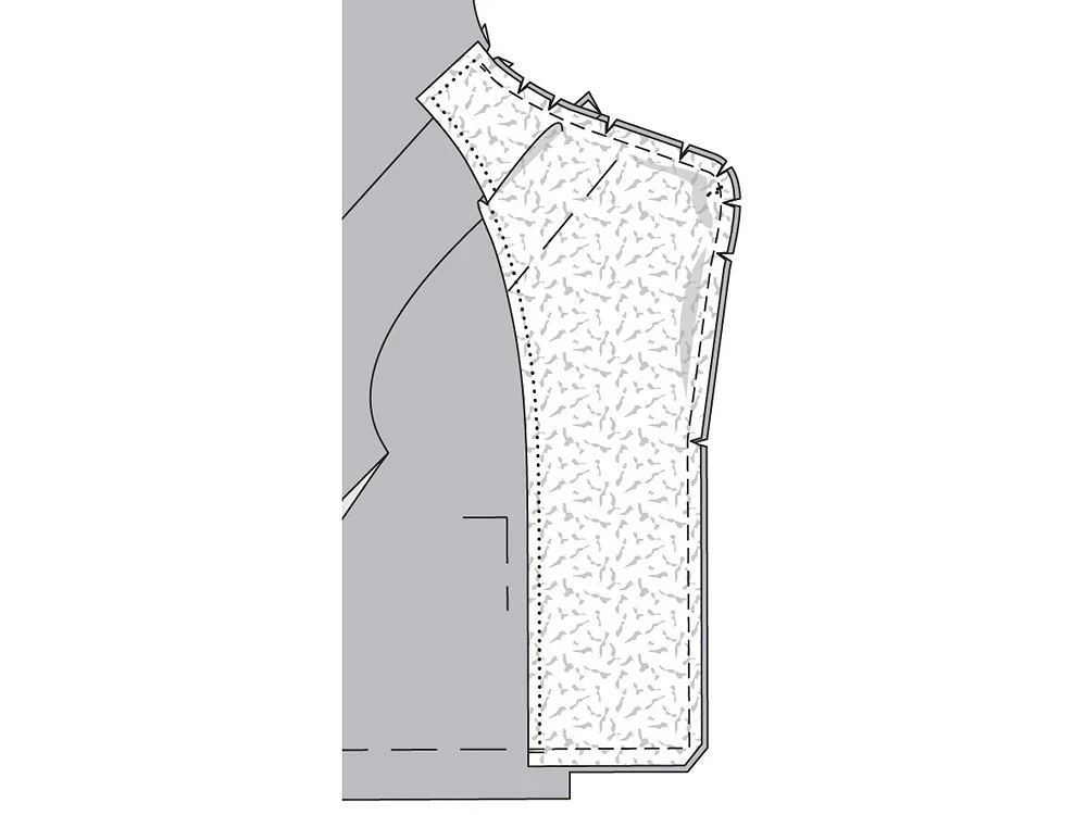 Жакет с необычным воротником и комбинированными рукавами: пошаговый мастер-класс