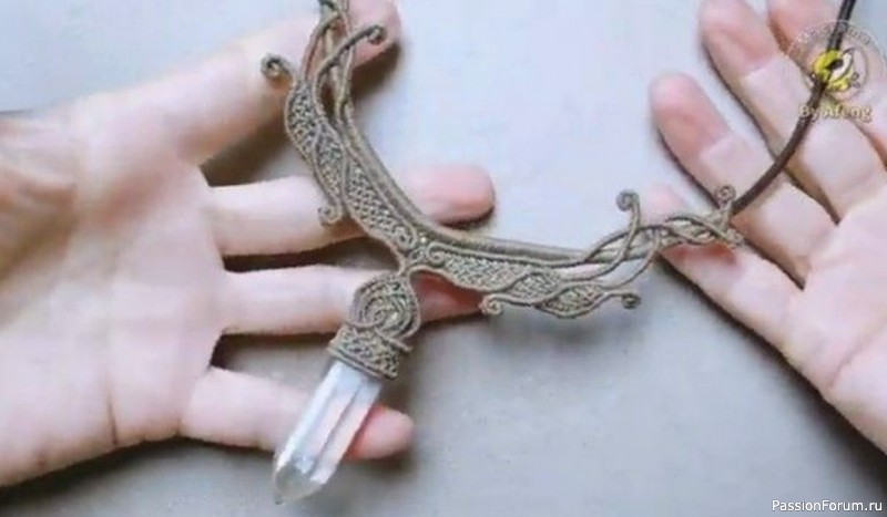 Колье в технике макраме. МК