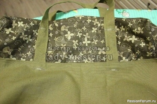 Вместительная сумка своими руками. Выкройка