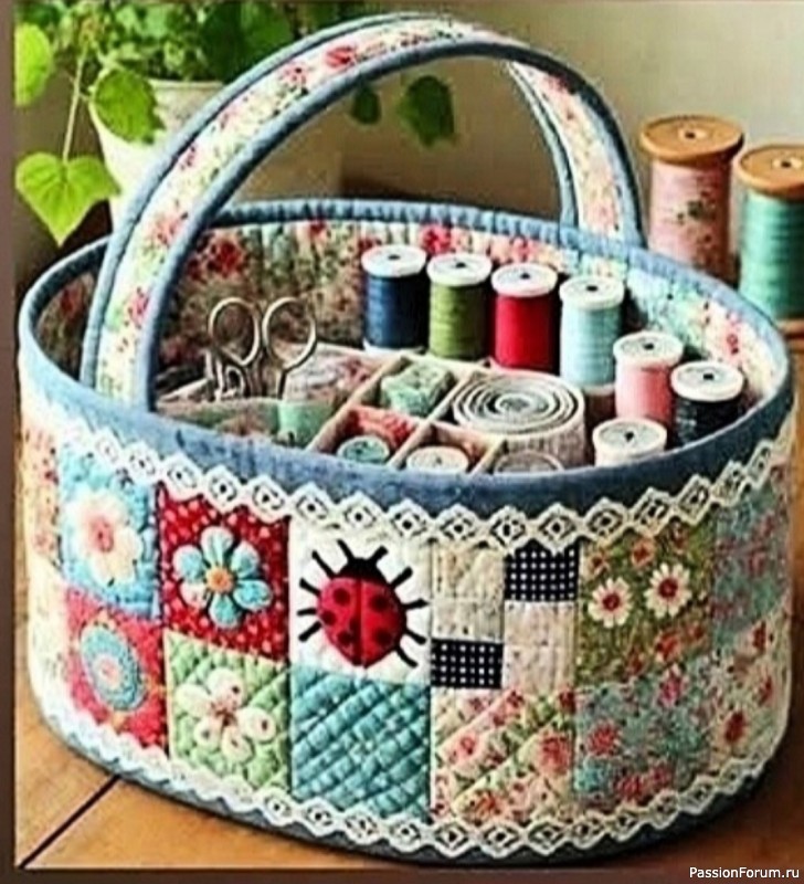 Корзинка для мелочей. Выкройки