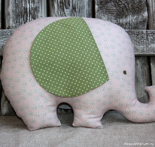 Подушки-игрушки "Слоники". Выкройки