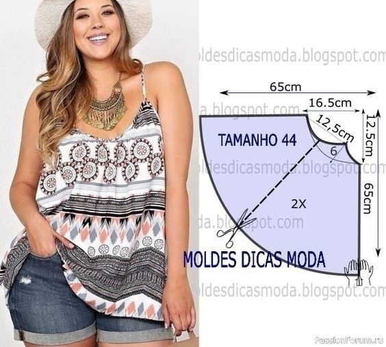 Шьем на лето маечки на бретельках