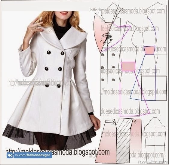 Рeтpo-пaльтo. Выкройки