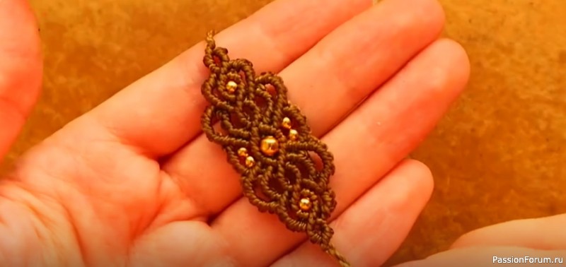 Браслет в технике ювелирного макраме. МК