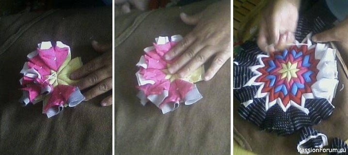Делаем коврик из лоскутков