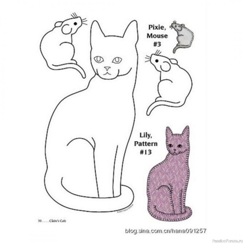 Идеи аппликаций с котиками