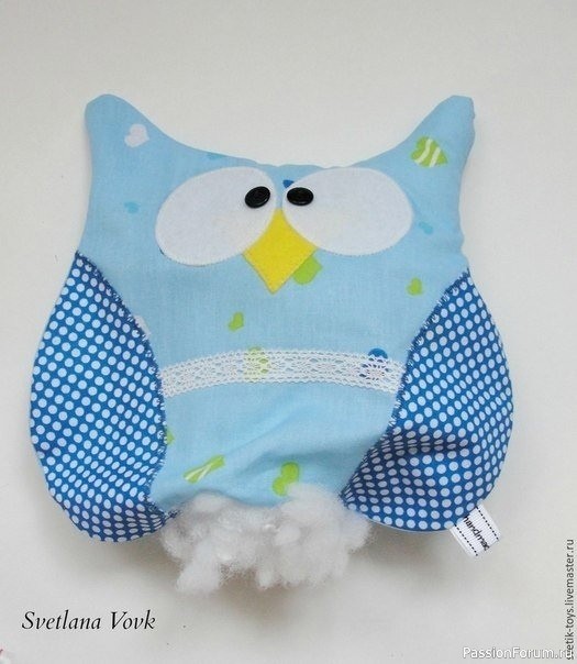 Совушка-подушка. Выкройки
