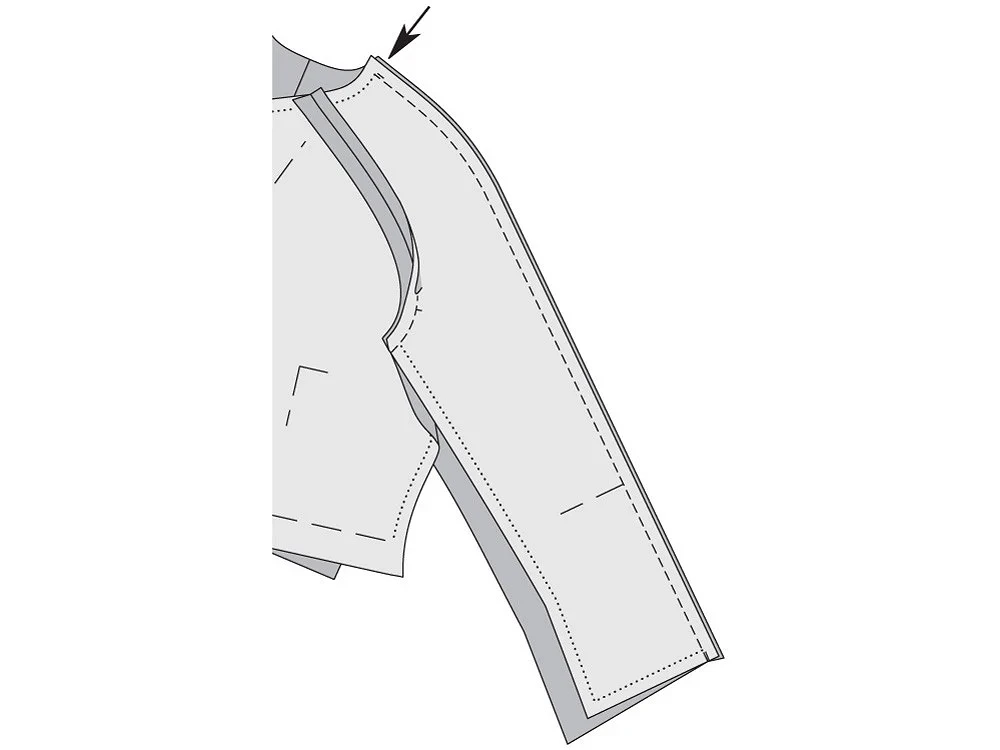Жакет с необычным воротником и комбинированными рукавами: пошаговый мастер-класс