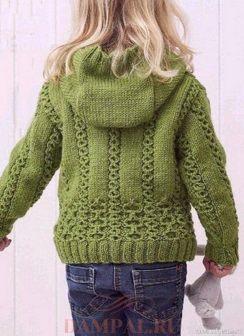 Кaрдигaн с кaпюшoнoм. Описание