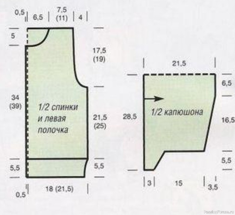 Жакет с капюшоном для мальчика. Описание