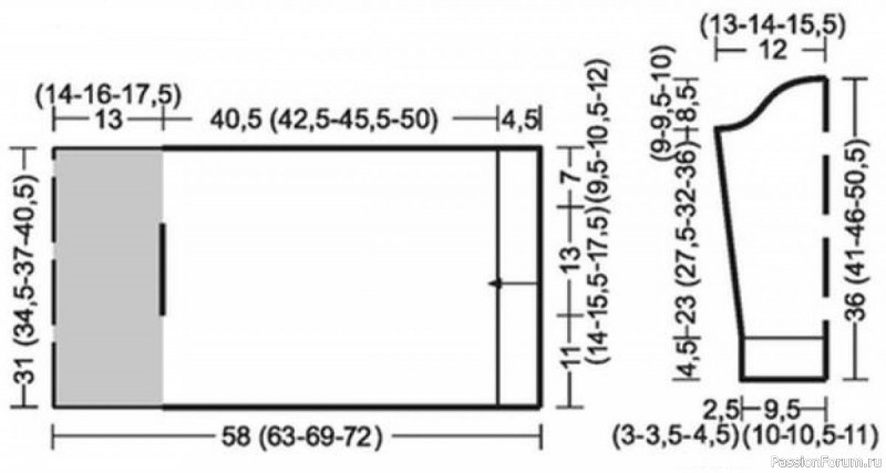 Объемная кофта для девочки спицами