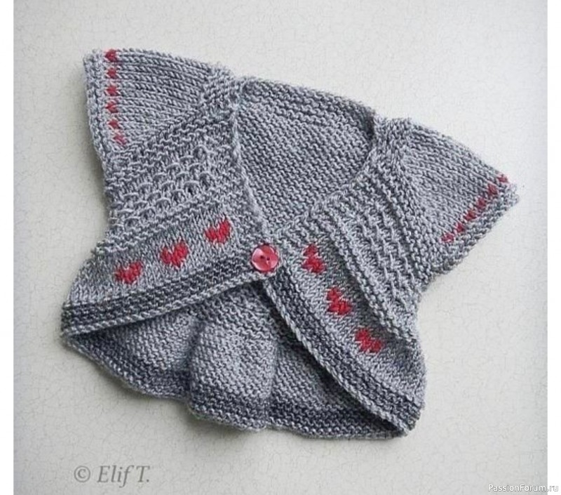 Бесшовное болеро для девочки. Описание