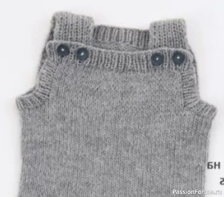 Комбинезон спицами. Описание