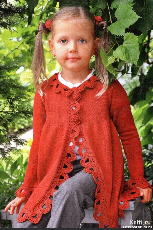 Детский кардиган, прекрассный наряд для вашей девочки