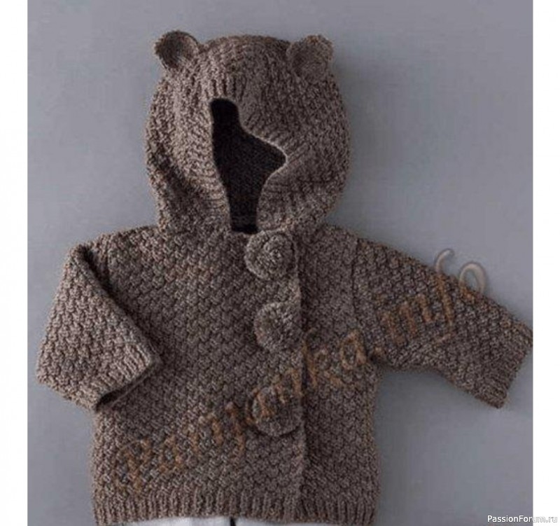 Курточка с капюшоном для малыша. Описание