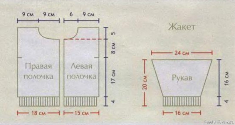 Вязаный комплект для малыша