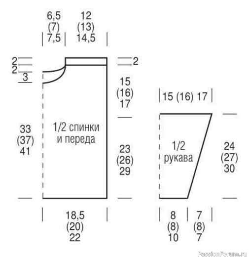 Детский пуловер с застёжками на плечах. Описание