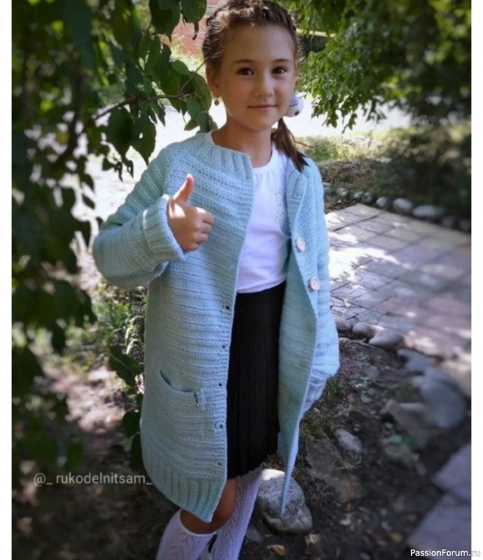 Подростковый кардиган из Alize lanagold