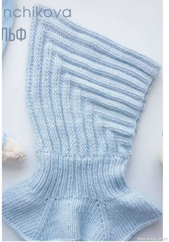 Шапочка-балаклава спицами. Описание