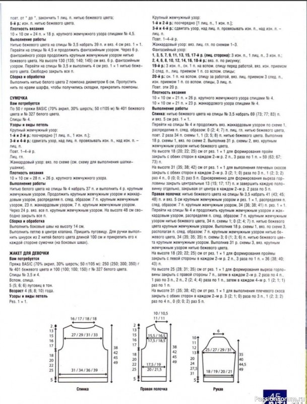 Шапка, шарф и два жакета. Описание