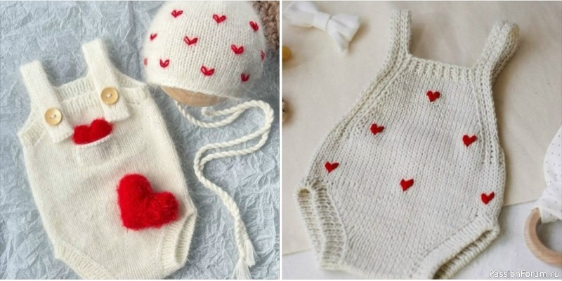 Детское боди спицами. Схема