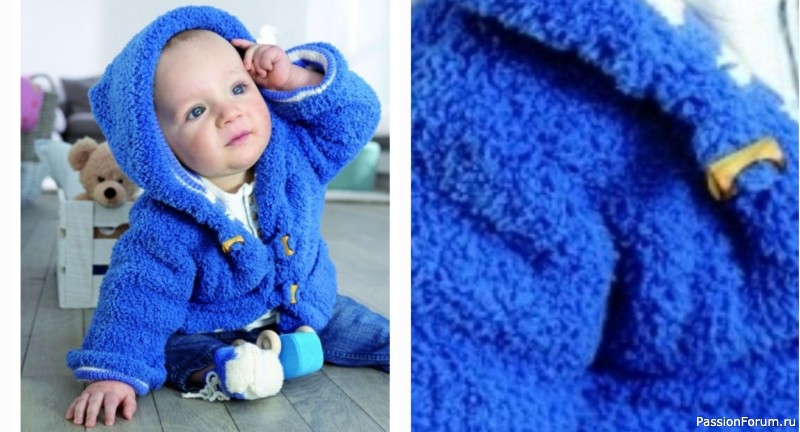 Теплый жакет для малыша спицами от 2 месяцев Теплый жакет для малыша спицами от 2 месяцев