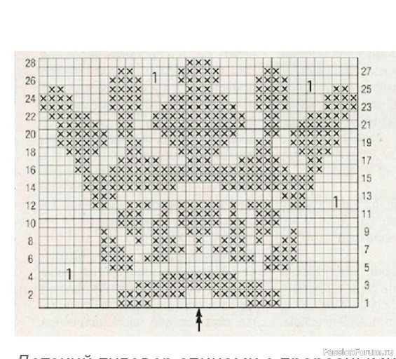 Детский пуловер спицами с прорезными карманами