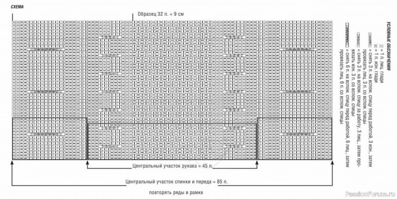 Пуловер для мальчика узором "косы". Описание