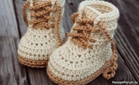 Пинетки крючком. Схемы