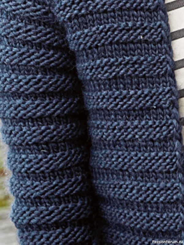 Жакет с узором &laquo;дорожки&raquo;. Описание