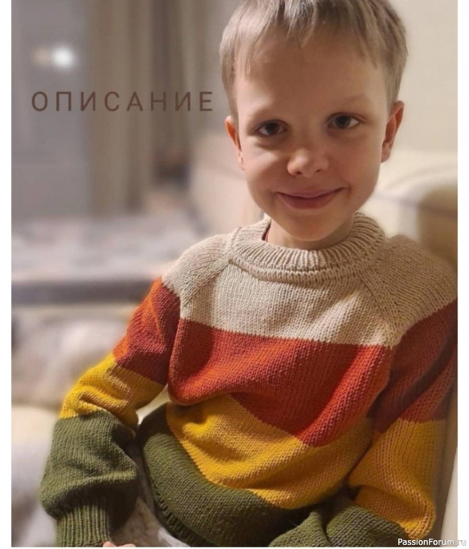 Джемпер для мальчика. Описание
