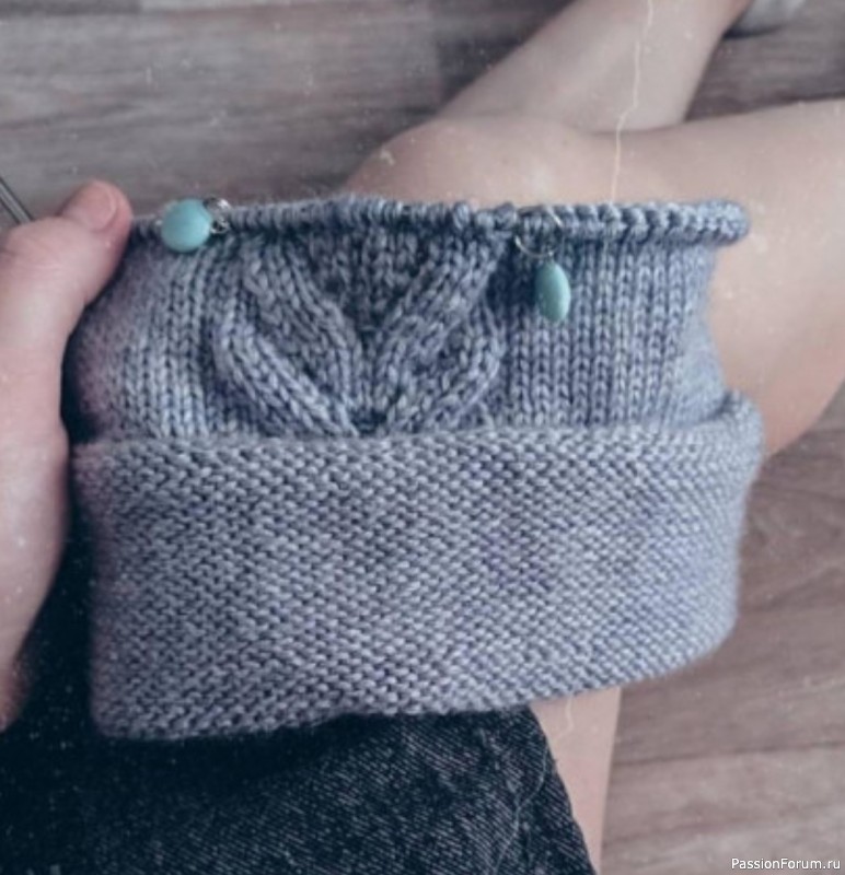 Шапочка спицами для малыша. Схема