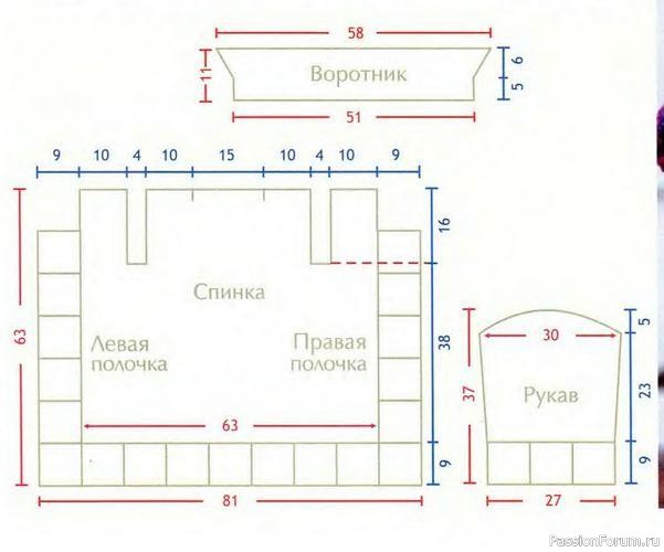 Пальто для девочки крючком. Описание