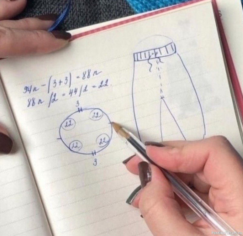 Детские штанишки спицами. Описание