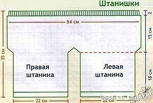 Жакет и штанишки спицами. МК