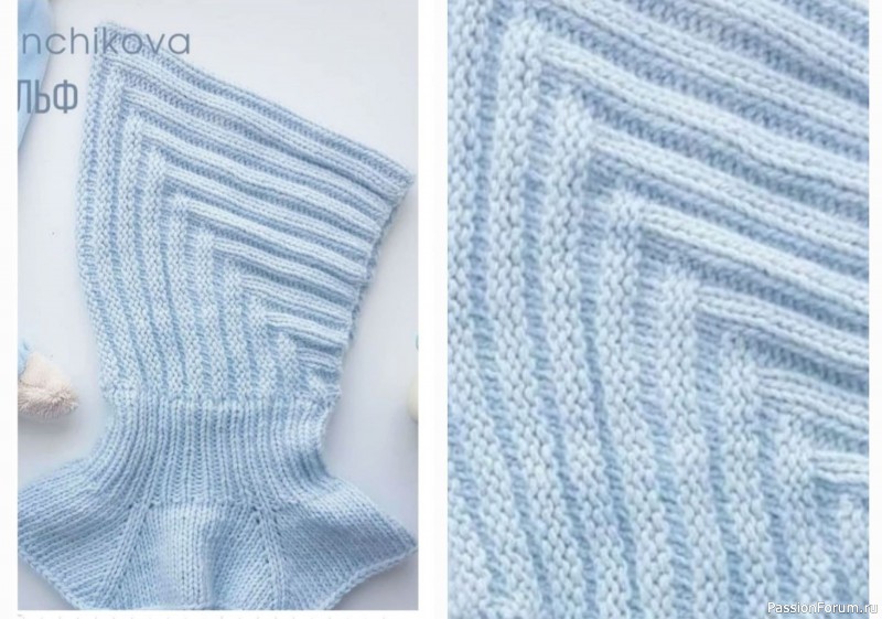 Шапочка-балаклава спицами. Описание