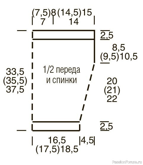 Безрукавка с ажурной косой для девочки