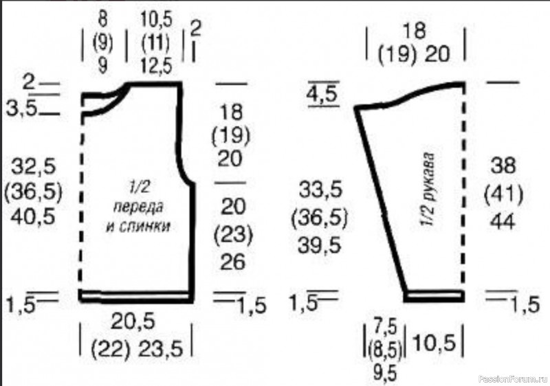 Детский пуловер с ромбами. Описание